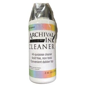 Ranger Archival Ink Cleaner 2oz Dabber Top Non Toxic Acid Free All Purpose